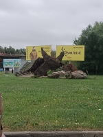 Фотофакт: в Орле сдуло символ города
