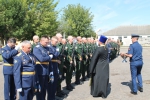 Напутствовал и благословил новобранцев 03013 войсковой части председатель епархиального отдела по взаимодействию с Вооруженными силами протоиерей Сергий Гаврюшин. 3 августа 2024 г.