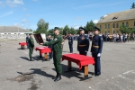 Напутствовал и благословил новобранцев 03013 войсковой части председатель епархиального отдела по взаимодействию с Вооруженными силами протоиерей Сергий Гаврюшин. 3 августа 2024 г.