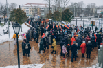 В праздник Казанской иконы Божией Матери и Дня народного единства состоялся традиционный общегородской Крестный ход. Его возглавил митрополит Орловский и Болховский Тихон в окружении духовенства Орловской епархии. 4 ноября 2024 года.