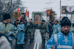 В праздник Казанской иконы Божией Матери и Дня народного единства состоялся традиционный общегородской Крестный ход. Его возглавил митрополит Орловский и Болховский Тихон в окружении духовенства Орловской епархии. 4 ноября 2024 года.