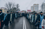В праздник Казанской иконы Божией Матери и Дня народного единства состоялся традиционный общегородской Крестный ход. Его возглавил митрополит Орловский и Болховский Тихон в окружении духовенства Орловской епархии. 4 ноября 2024 года.