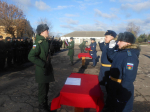 Председатель епархиального отдела по взаимодействию с Вооруженными силами протоиерей Сергий Гаврюшин принял участие в торжественной церемонии приведения к воинской присяге.Мероприятие состоялось на плацу войсковой части 03013 города Орла. 2 ноября 2024 года.