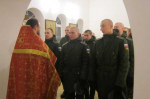 Орловский священник благословил призывников на прохождение срочной службы