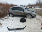 Под Мценском перевернулась автоледи на «Ниссане»