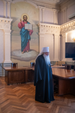 В резиденции управляющего Орловской епархией состоялась секция «Древние монашеские традиции в условиях современности», прошедшая в рамках Рождественских чтений. г.Орел, 9 декабря 2024 года.