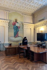В резиденции управляющего Орловской епархией состоялась секция «Древние монашеские традиции в условиях современности», прошедшая в рамках Рождественских чтений. г.Орел, 9 декабря 2024 года.