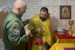 Митрополит Орловский и Болховский Тихон совершил первую Литургию в полевом госпитале зоны СВО, который обустроила Орловская епархия. 17 декабря 2024 года.
