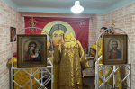 Митрополит Орловский и Болховский Тихон совершил первую Литургию в полевом госпитале зоны СВО, который обустроила Орловская епархия. 17 декабря 2024 года.