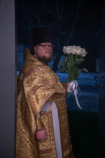 В день Святителя Николая, архиепископа Мир Ликийских, чудотворца, митрополит Орловский и Болховский Тихон совершил Божественную Литургию в Храме святителя Николая Чудотворца на улице Корчагина города Орла. 19 декабря 2024 года. г.Орел