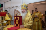В день Святителя Николая, архиепископа Мир Ликийских, чудотворца, митрополит Орловский и Болховский Тихон совершил Божественную Литургию в Храме святителя Николая Чудотворца на улице Корчагина города Орла. 19 декабря 2024 года. г.Орел