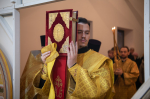 В день Святителя Николая, архиепископа Мир Ликийских, чудотворца, митрополит Орловский и Болховский Тихон совершил Божественную Литургию в Храме святителя Николая Чудотворца на улице Корчагина города Орла. 19 декабря 2024 года. г.Орел