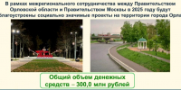 Орловская область получит еще 300 млн рублей на благоустройство города Орла - Правительство Орловской области