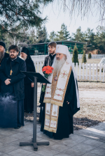 В субботу 1-й седмицы Великого поста, в празднование памяти священномученика Поликарпа, епископа Смирнского митрополит Орловский и Болховский Тихон совершил заупокойную литию на могиле Преосвященного Поликарпа, епископа Орловского и Севского, в день его тезоименитства, в Свято-Успенском мужском монастыре города Орла. 8 марта 2025 года.