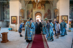 В Успенском (Михаило-Архангельском) соборе города Орла состоялась встреча чудотворного образа Николая Мирликийского, известного в народе благодаря легендарному «Зоиному стоянию». 4 апреля 2025 года.