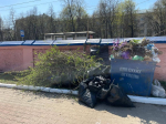 Орловские волонтеры навели порядок на Крестительском воинском мемориальном кладбище