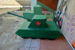 Деревянные модели военной техники появились в детском саду поселка Кромы
