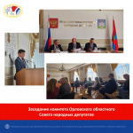Заседание комитета Орловского областного Совета народных депутатов
