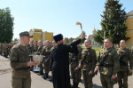 Председатель епархиального отдела по взаимодействию с Вооружёнными силами и правоохранительными органами протоиерей Сергий Гаврюшин принял участие в торжественной церемонии приведения к военной присяге молодых воинов весеннего призыва в войсковой части 03013. 24 мая 2025 года.