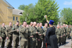 Председатель епархиального отдела по взаимодействию с Вооружёнными силами и правоохранительными органами протоиерей Сергий Гаврюшин принял участие в торжественной церемонии приведения к военной присяге молодых воинов весеннего призыва в войсковой части 03013. 24 мая 2025 года.