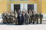 Председатель епархиального отдела по взаимодействию с Вооружёнными силами и правоохранительными органами протоиерей Сергий Гаврюшин принял участие в торжественной церемонии приведения к военной присяге молодых воинов весеннего призыва в войсковой части 03013. 24 мая 2025 года.