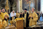 В день памяти святого великомученика Феодора Стратилата, Небесного покровителя сотрудников Федеральной службы судебных приставов, в Ахтырском кафедральном соборе города Орла митрополит Орловский и Болховский Тихон совершил торжественный молебен. 21 июня 2025 года.