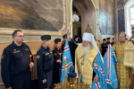 В день памяти святого великомученика Феодора Стратилата, Небесного покровителя сотрудников Федеральной службы судебных приставов, в Ахтырском кафедральном соборе города Орла митрополит Орловский и Болховский Тихон совершил торжественный молебен. 21 июня 2025 года.