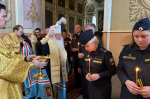 В день памяти святого великомученика Феодора Стратилата, Небесного покровителя сотрудников Федеральной службы судебных приставов, в Ахтырском кафедральном соборе города Орла митрополит Орловский и Болховский Тихон совершил торжественный молебен. 21 июня 2025 года.
