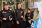 В день памяти святого великомученика Феодора Стратилата, Небесного покровителя сотрудников Федеральной службы судебных приставов, в Ахтырском кафедральном соборе города Орла митрополит Орловский и Болховский Тихон совершил торжественный молебен. 21 июня 2025 года.