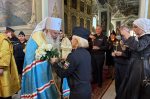 В день памяти святого великомученика Феодора Стратилата, Небесного покровителя сотрудников Федеральной службы судебных приставов, в Ахтырском кафедральном соборе города Орла митрополит Орловский и Болховский Тихон совершил торжественный молебен. 21 июня 2025 года.