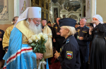 В день памяти святого великомученика Феодора Стратилата, Небесного покровителя сотрудников Федеральной службы судебных приставов, в Ахтырском кафедральном соборе города Орла митрополит Орловский и Болховский Тихон совершил торжественный молебен. 21 июня 2025 года.