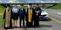 Аварийно-опасные участки федеральной автодороги М-2 Крым освятили в Мценском районе - ГИБДД