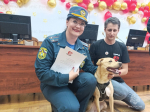 В Орле Персик и Шена вручили благодарности сотрудникам МЧС