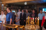 В день памяти святого равноапостольного великого князя Владимира, во Святом Крещении Василия, митрополит Орловский и Болховский Тихон совершил Божественную литургию в скиту в честь святых Новомучеников и исповедников Российских. 28 июля 2025 года, Орловский муниципальный округ