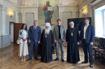 Митрополит Орловский и Болховский Тихон провел рабочую встречу с заместителем председателя Всемирного Русского Народного Собора Михаилом Ивановым. 8 августа 2025 года, г. Орел