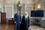 Митрополит Орловский и Болховский Тихон провел рабочую встречу с заместителем председателя Всемирного Русского Народного Собора Михаилом Ивановым. 8 августа 2025 года, г. Орел