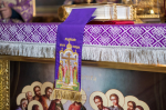 В день Происхождения (изнесения) Честных Древ Животворящего Креста Господня, празднования Всемилостивому Спасу и Пресвятой Богородице, митрополит Орловский и Болховский Тихон совершил Божественную литургию в Свято-Троицком храме города Орла. 14 августа 2025 года.