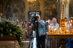 В день Происхождения (изнесения) Честных Древ Животворящего Креста Господня, празднования Всемилостивому Спасу и Пресвятой Богородице, митрополит Орловский и Болховский Тихон совершил Божественную литургию в Свято-Троицком храме города Орла. 14 августа 2025 года.