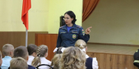В Орле уроки безопасности жизнедеятельности провели спасатели - InfoOrel.Ru