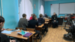 В Орловском реставрационно-строительном техникуме состоялась очередная встреча председателя миссионерского отдела Орловской епархии иерея Сергия Шомина со студентами группы «Техническое обслуживание и ремонт двигателей, систем и агрегатов автомобилей», 21 ноября 2025 года, г.Орел