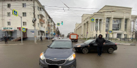 В Орле на перекрёстке столкнулись две иномарки - РИА 57