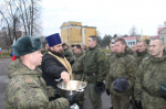 Председатель епархиального отдела по взаимодействию с Вооруженными силами благословил новобранцев