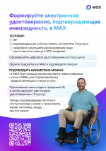 Многодетные семьи, граждане с инвалидностью и пенсионеры могут сформировать электронное удостоверение в мессенджере MAX
