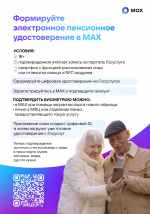Многодетные семьи, граждане с инвалидностью и пенсионеры могут сформировать электронное удостоверение в мессенджере MAX