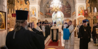 Митрополит Орловский и Болховский Тихон совершил Великую вечерню в Успенском (Михаило-Архангельском) соборе города Орла. 7 января 2026 года - Орловская и Ливенская епархия