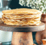 front view delicious pancakes with milk on dark blue background dessert breakfast honey cake milk sweet morning pie - Городская Газета