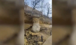 В Орле на «Дворянке» обрушился пласт известняка