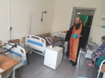 Настоятель Вознесенского храма поздравил пожилых подопечных с Пасхой Христовой