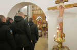 Председатель епархиального отдела по взаимодействию с Вооруженными силами напутствовал новобранцев весеннего призыва