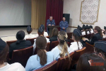 Студенты Болховского педагогического колледжа познакомились со службой в Росгвардии
